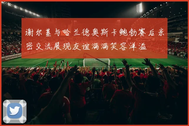 谢尔基与哈兰德奥斯卡鲍勃赛后亲密交流展现友谊满满笑容洋溢